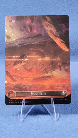 Mountain Full Art GALAXY FOIL NM EOE 370 Edge of Eternities MTG A - Image 1