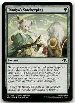 Tamiyo's Safekeeping #211 (NM) Kamigawa Neon Dynasty NEO Magic MTG - Image 1