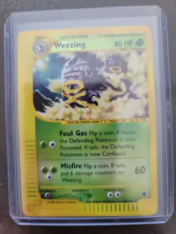 Pokemon TCG Weezing Expedition 32/165 Holo Rare 80 HP - Image 3