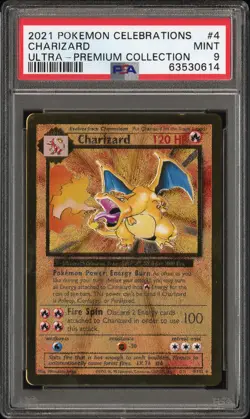 Charizard Pokemon Celebrations Ultra-Premium Collection 4 METAL PSA 9 - Image 1