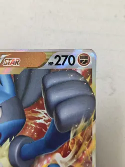Lucario VStar Pokemon Black Star SWSH214 *Miscut ERROR* Alightment Dots Tcg - Image 5