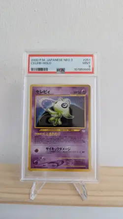 PSA 9 Pokemon Japanese Neo 3 Celebi Holo No. 251 Mint - Image 1