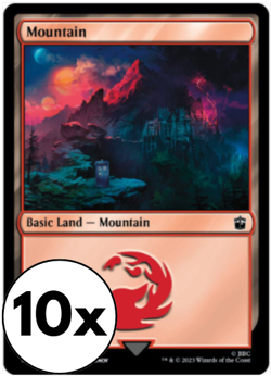 MTG - 10 x Mountain (203) - Universes Beyond: Dr Who - Basic Land - Image 1