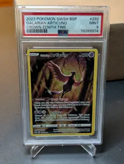 PSA 9 2023 Pokemon Crown Zenith Tins Galarian Articuno #SWSH282 - Image 1