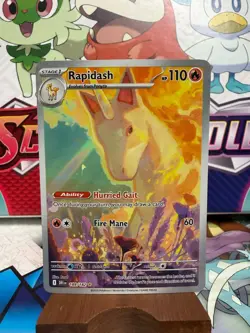 Rapidash 189/182 Illustration Rare - Destined Rivals - Pokemon TCG - SHIPS FAST - Image 1