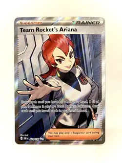 Team Rocket's Ariana 224/182 Destined Rivals Ultra Rare Full Art Pokemon TCG NM - Image 1