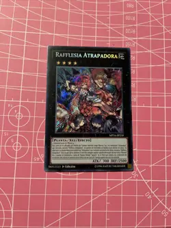 SPANISH Yugioh Traptrix Rafflesia MP16 Secret Rare NM 1st Ed - Image 1