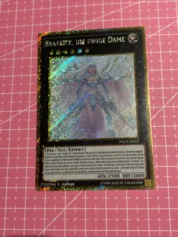 Yugioh GERMAN Beatrice, Lady Of The Eternal PGL3 Gold Secret Rare 1st Ed LP - Image 1