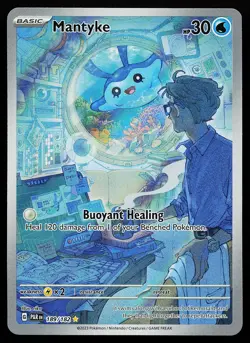 Mantyke 189/182 Holo Illustration Rare Paradox Rift Pokemon Card - Image 1