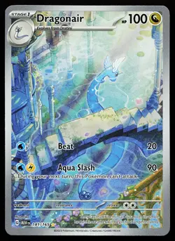 Dragonair 181/165 Holo Illustration Rare Scarlet & Violet 151 Pokemon Card - Image 1