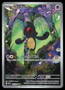 Yamask 122/086 Holo Illustration Rare White Flare Pokemon Card - Image 1