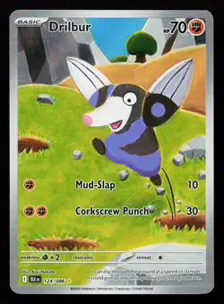 Drilbur 124/086 Illustration Rare Black Bolt Pokemon Card - Image 1
