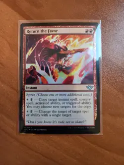 Magic MTG Return the Favor OTJ 0142 Regular Uncommon - NM condition - Image 1