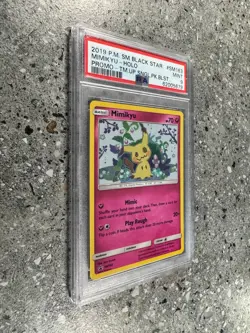 Pokemon TCG Cards Mimikyu SM163 Black Star Promo Holo PSA 9 * SWIRL * - Image 4