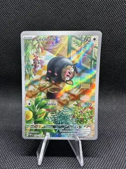 Lechonk Pokemon TCG Sv03: Obsidian Flames Holo Illustration Rare Card 209/197 - Image 1