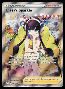 Elesa's Sparkle 147/159 Ultra Rare Crown Zenith Pokemon Card - Image 1