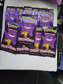Lot of 10 Pokemon Trick or Trade Halloween Booster Packs (3 Cards each pack) - Image 1