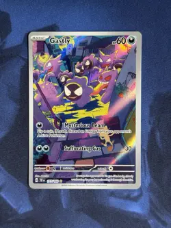 Pokemon TCG Gastly Illustration Rare IR Holo Card 177/162 Temporal Forces - Image 1