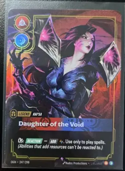 Riftbound League Of Legends Origins Foil Card OGN 247 Kai'Sa Daughter Of The Voi - Image 1