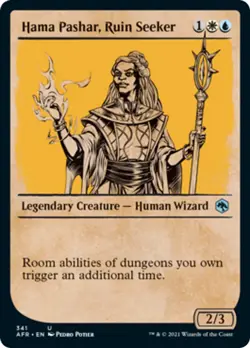Hama Pashar, Ruin Seeker (Showcase) FOIL Adventures in the Forgotten Realms NM - Image 1