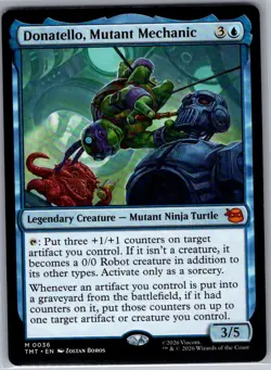 Donatello, Mutant Mechanic 36 Teenage Mutant Ninja Turtles - MTG - NM - Image 1