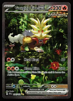 Gouging Fire ex 204/162 Special Illustration Rare Temporal Forces Pokemon Card - Image 1