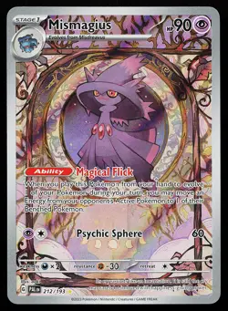 Mismagius 212/193 Holo Illustration Rare Paldea Evolved Pokemon Card - Image 1