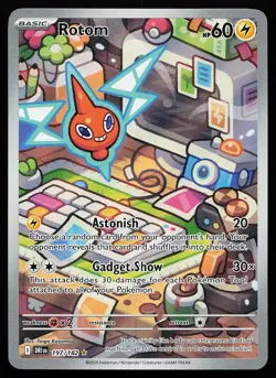 Rotom 197/182 Holo Illustration Rare Destined Rivals Pokemon Card - Image 1