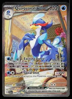 Quaquaval ex 260/193 Special Illustration Rare Paldea Evolved Pokemon Card - Image 1