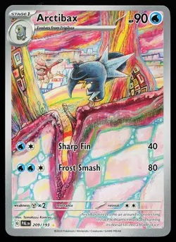 Arctibax 209/193 Holo Illustration Rare Paldea Evolved Pokemon Card - Image 1