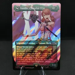 Vanille, Cheerful l'Cie (537) MtG x Final Fantasy - Borderless Surge Foil - NM - Image 1