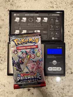 VERY HEAVY!! (22.20g) Pokemon Prismatic Evolutions– Factory Sealed Booster Pack! - Image 1