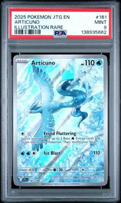 2025 POKEMON JTG EN-JOURNEY TOGETHER 161 ARTICUNO ILLUSTRATION RARE PSA 9 - Image 1