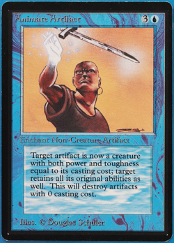 Animate Artifact Beta NM Blue Uncommon MAGIC MTG CARD (ID# 501398) ABUGames - Image 1