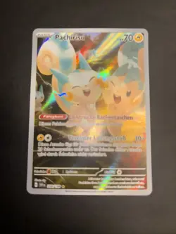Pokemon Karte Pachirisu Art Rare Deutsch 208/198 Karmesin & Purpur Near Mint - Image 2
