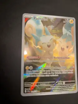 Pokemon Karte Pachirisu Art Rare Deutsch 208/198 Karmesin & Purpur Near Mint - Image 3