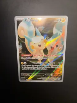Pokemon Karte Pachirisu Art Rare Deutsch 208/198 Karmesin & Purpur Near Mint - Image 4