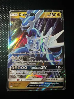 Pokemon TCG Dialga GX 100/156 Holo SM Ultra Prism - Image 1