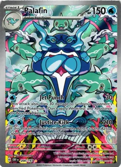 Pokemon TCG Palafin 200/197 SV03: Obsidian Flames Illustration Rare NM - Image 1