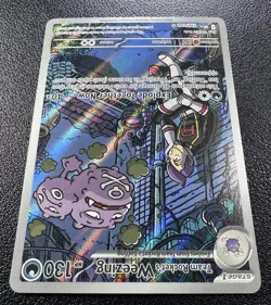 Pokemon: Team Rocket's Weezing Illustration Rare IR Full Art Holo 199/182 - Image 3