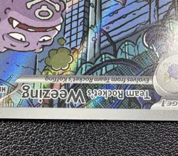 Pokemon: Team Rocket's Weezing Illustration Rare IR Full Art Holo 199/182 - Image 4