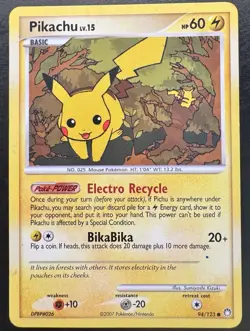 Pokemon - Pikachu 94/123 - Mysterious Treasures Non Holo - MP - Image 1