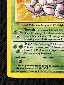 Pokemon Nidoking 11/102 Base Set Holo *Near Mint* - Image 2