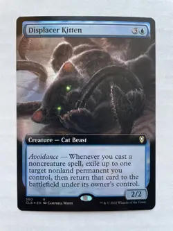 MTG Displacer Kitten EXTENDED ART FOIL 560 CLB - Image 1