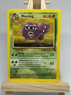 Weezing 45/62 Fossil Set Pokemon Card - Image 1