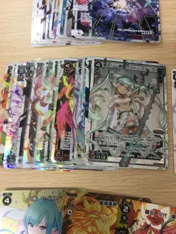WIXOSS TCG 204 Cards Lot Bulk SECRET SP LR SR P1 ALL Foil Rare Anime Girl Waifu - Image 4