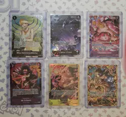 One Piece CCG Cards Lot - English Alt Art Lot NM/M 6 Cards Total - Image 1