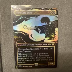 MTG Fire Lord Zuko (Borderless Foil) Avatar: The Last Airbender TLA #0315 - Image 1