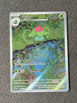 Pokemon TCG Ivysaur 167/165 Scarlet & Violet 151 Illustration Rare - Image 1