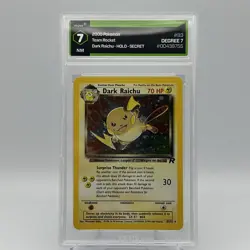 2000 Pokemon Dark Raichu 83/82 Team Rocket Holo Degree 7 - Image 1